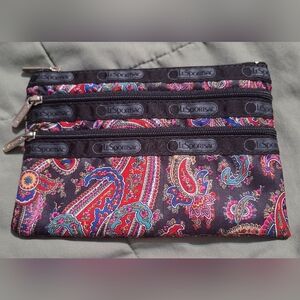 LeSportsac 3 Zipper Hand Bag